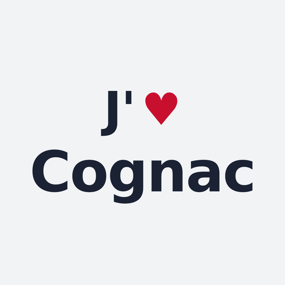 Poster personnalisé Cognac — design J'aime Cognac