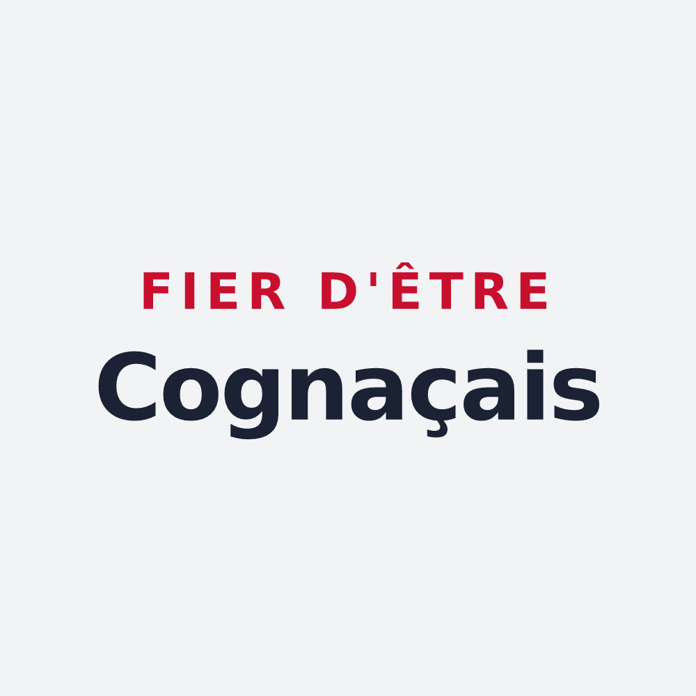 Poster « Fier d'être Cognaçais » — design pour Cognac