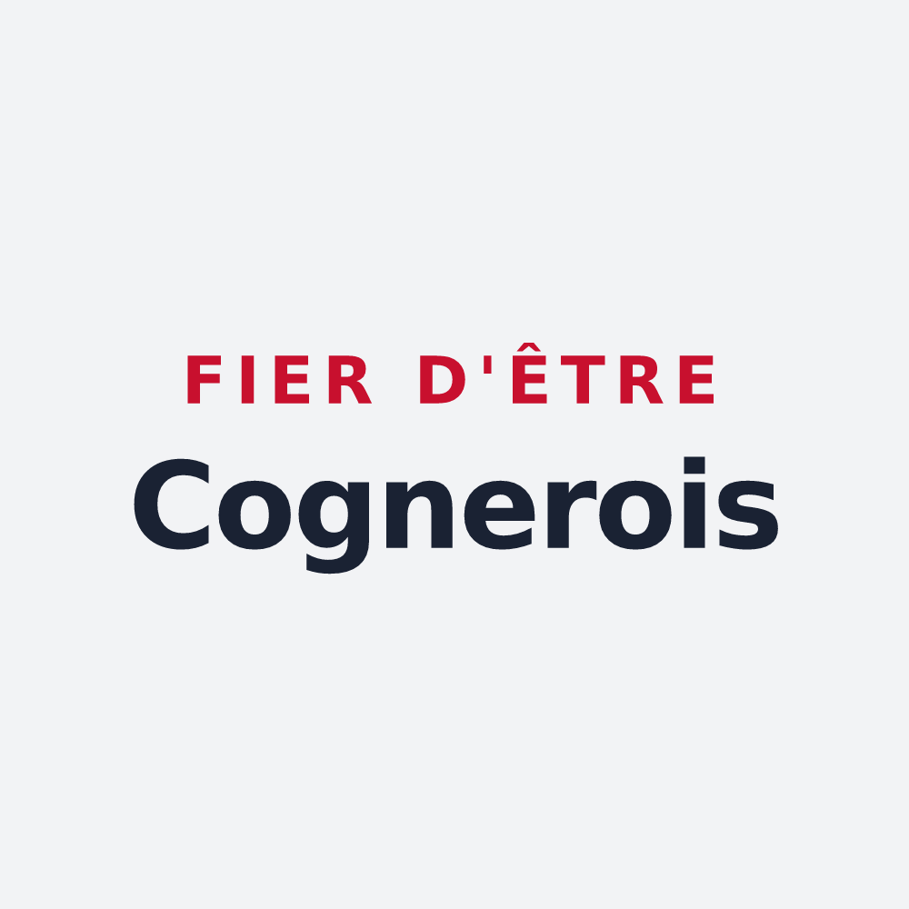 Poster « Fier d'être Cognerois » — design pour Cogners