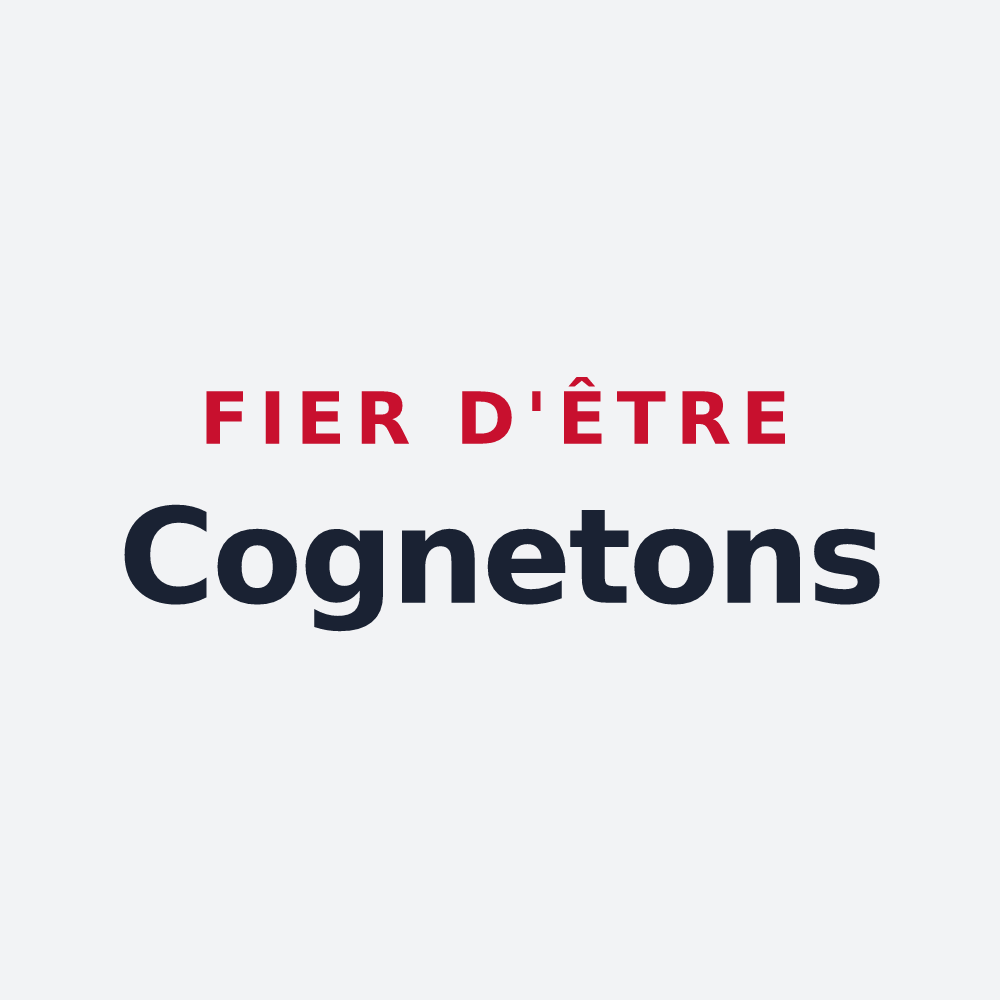 Poster « Fier d'être Cognetons » — design pour Cognet