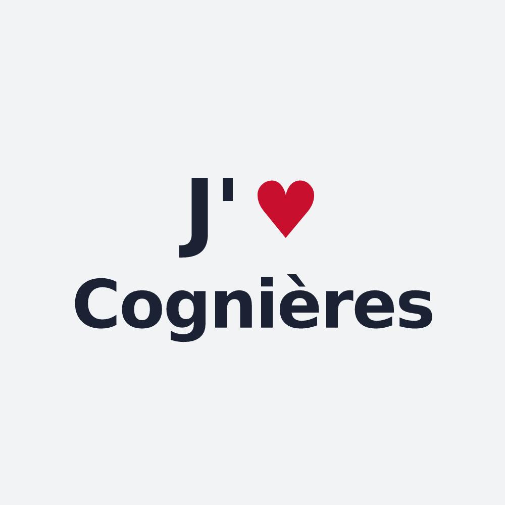 Poster personnalisé Cognières — design J'aime Cognières
