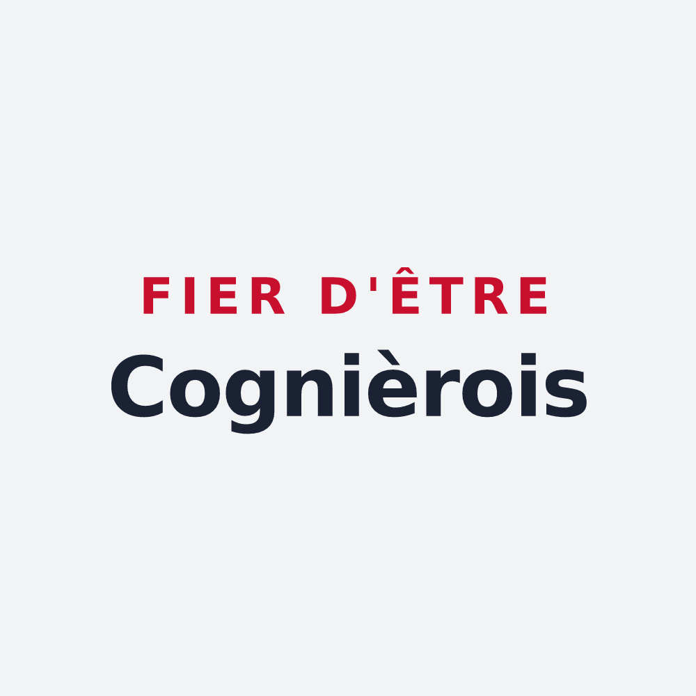 Poster « Fier d'être Cognièrois » — design pour Cognières