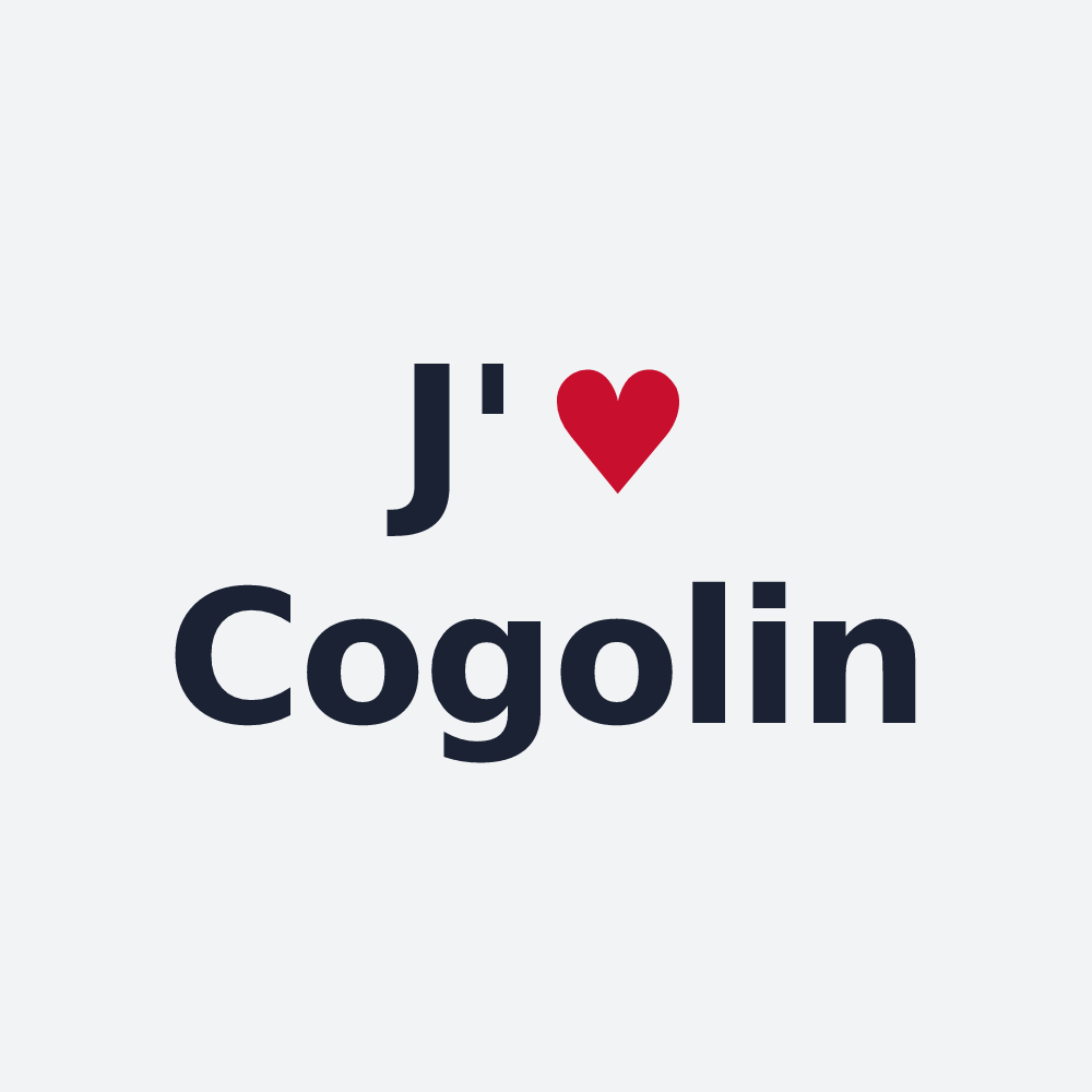 Poster personnalisé Cogolin — design J'aime Cogolin