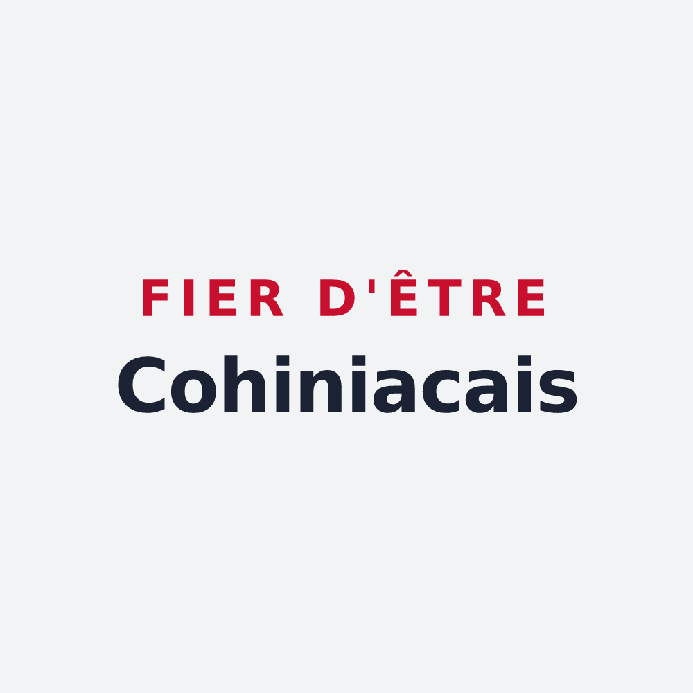 Poster « Fier d'être Cohiniacais » — design pour Cohiniac