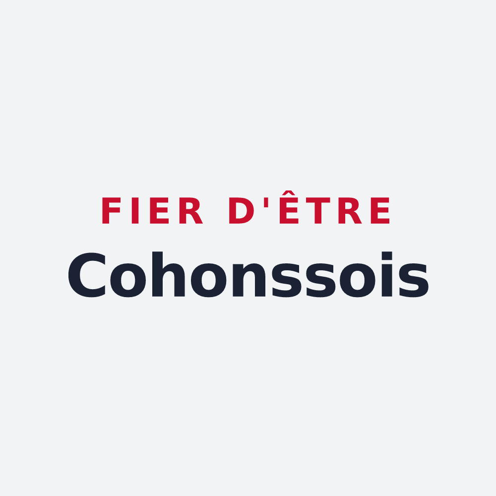 Poster « Fier d'être Cohonssois » — design pour Cohons