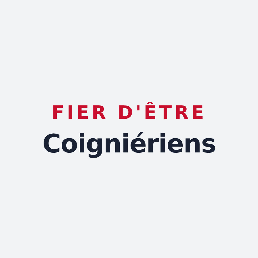 Poster « Fier d'être Coigniériens » — design pour Coignières