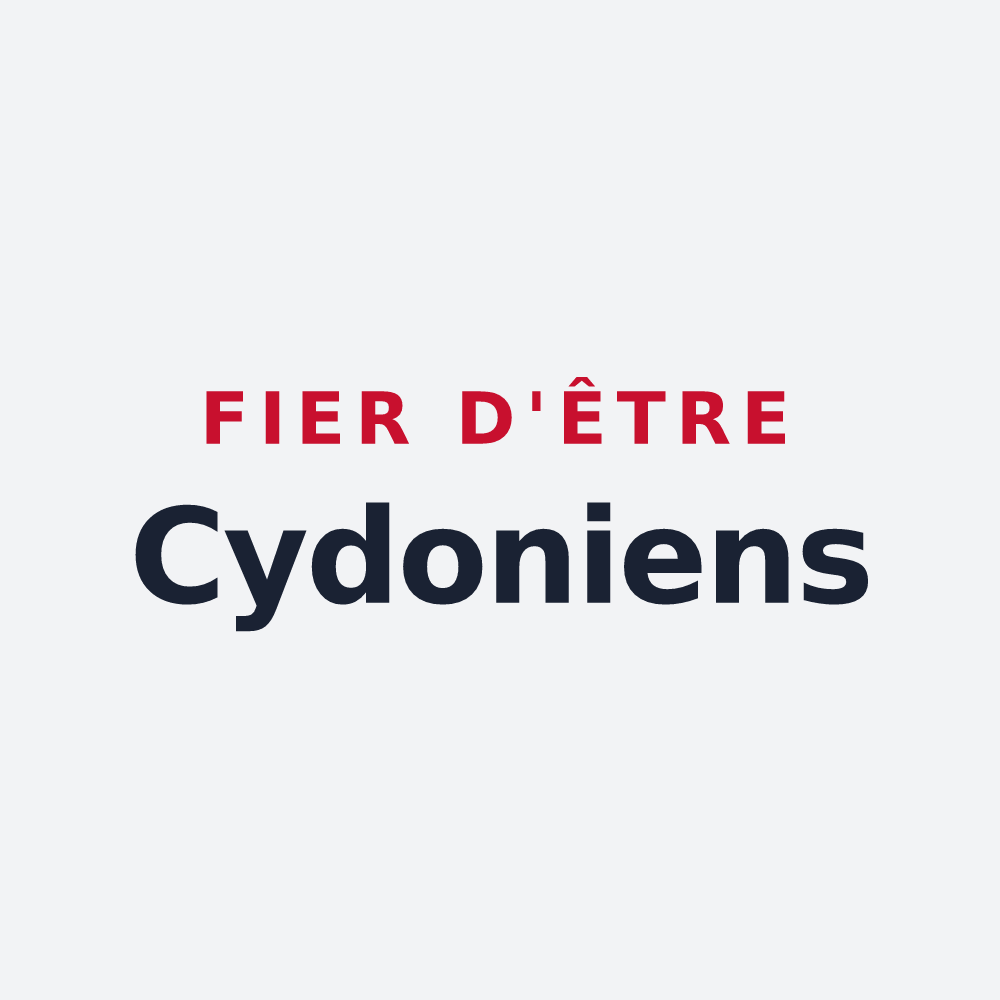 Poster « Fier d'être Cydoniens » — design pour Coin-sur-Seille