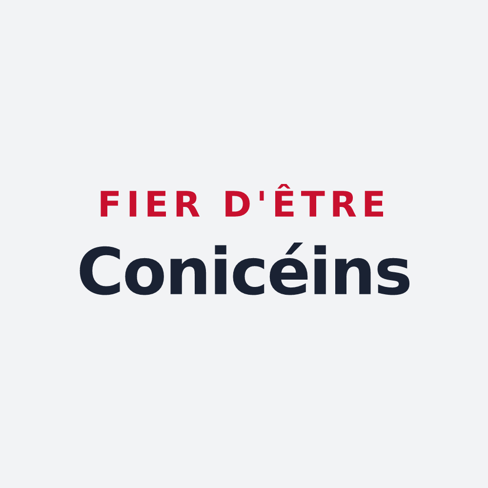 Poster « Fier d'être Conicéins » — design pour Coinces