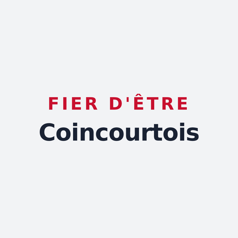 Poster « Fier d'être Coincourtois » — design pour Coincourt