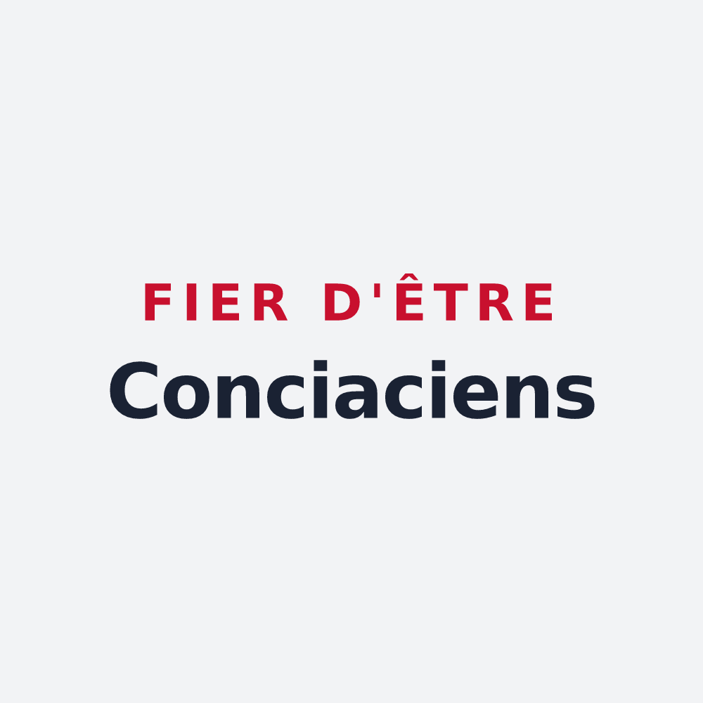 Poster « Fier d'être Conciaciens » — design pour Coincy