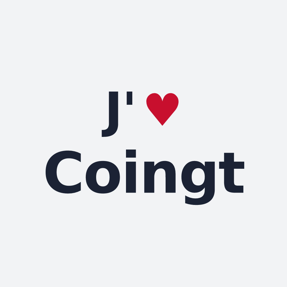 Poster personnalisé Coingt — design J'aime Coingt