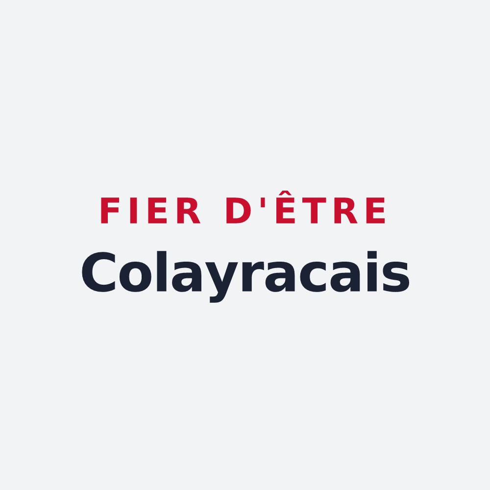 Poster « Fier d'être Colayracais » — design pour Colayrac-Saint-Cirq