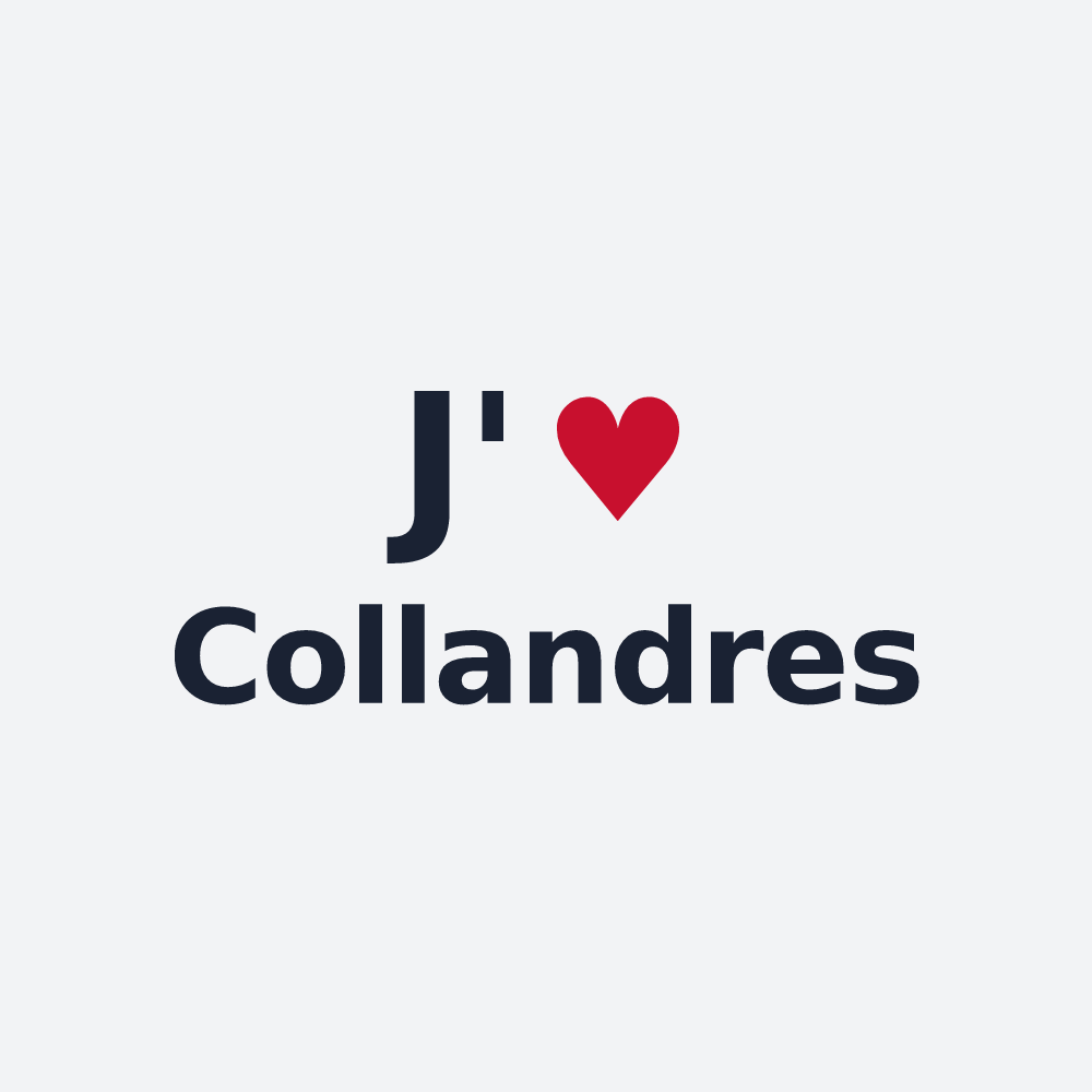 Poster personnalisé Collandres — design J'aime Collandres