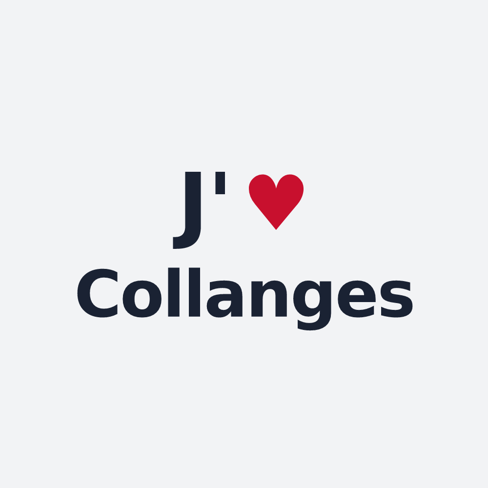 Poster personnalisé Collanges — design J'aime Collanges