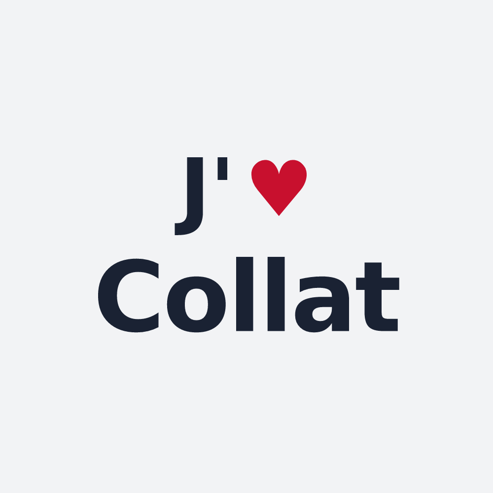 Poster personnalisé Collat — design J'aime Collat