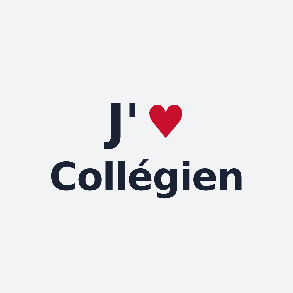 Poster personnalisé Collégien — design J'aime Collégien