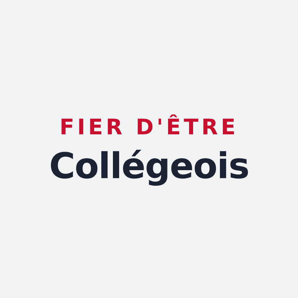 Poster « Fier d'être Collégeois » — design pour Collégien