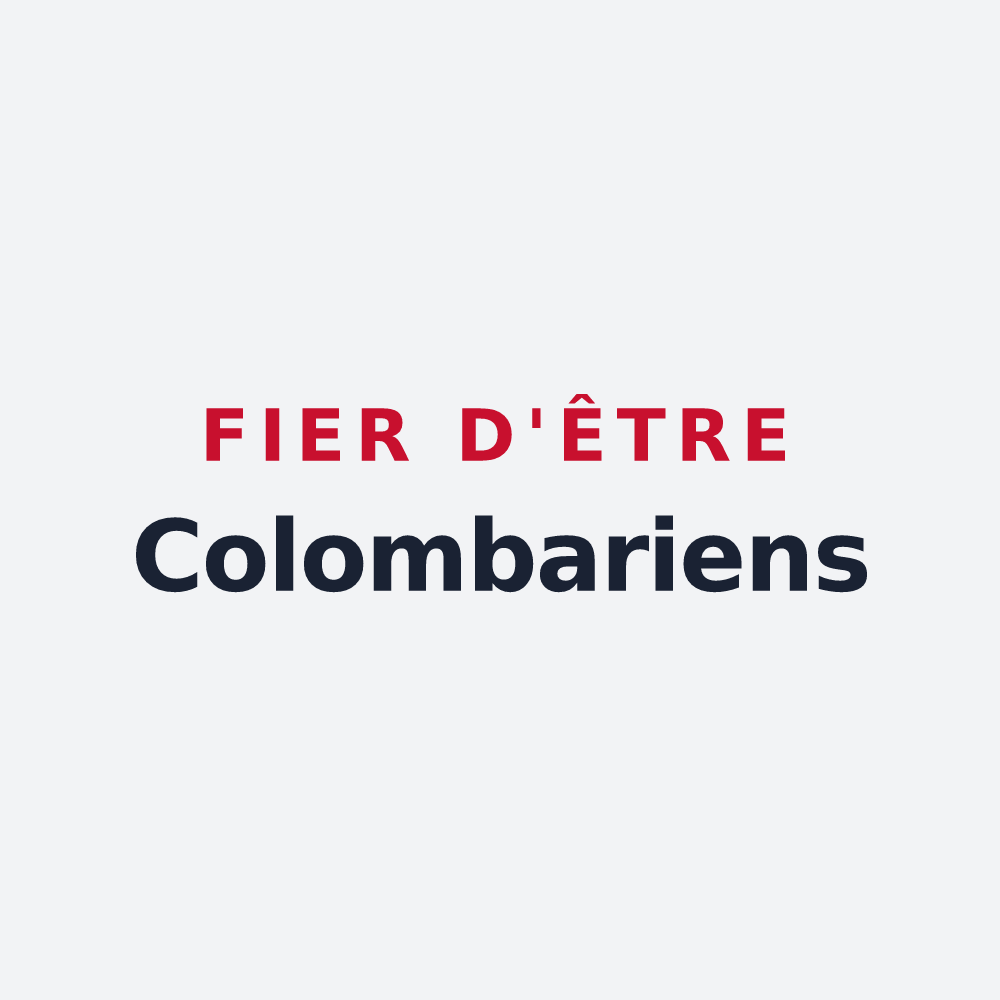 Poster « Fier d'être Colombariens » — design pour Collemiers