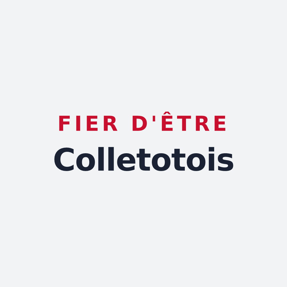 Poster « Fier d'être Colletotois » — design pour Colletot
