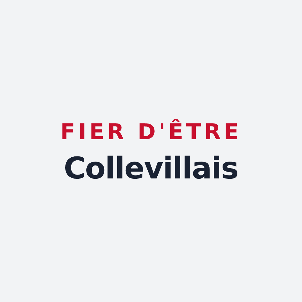 Poster « Fier d'être Collevillais » — design pour Colleville