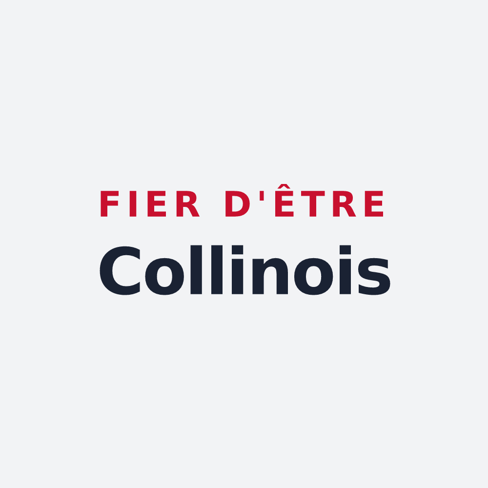 Poster « Fier d'être Collinois » — design pour Colline-Beaumont