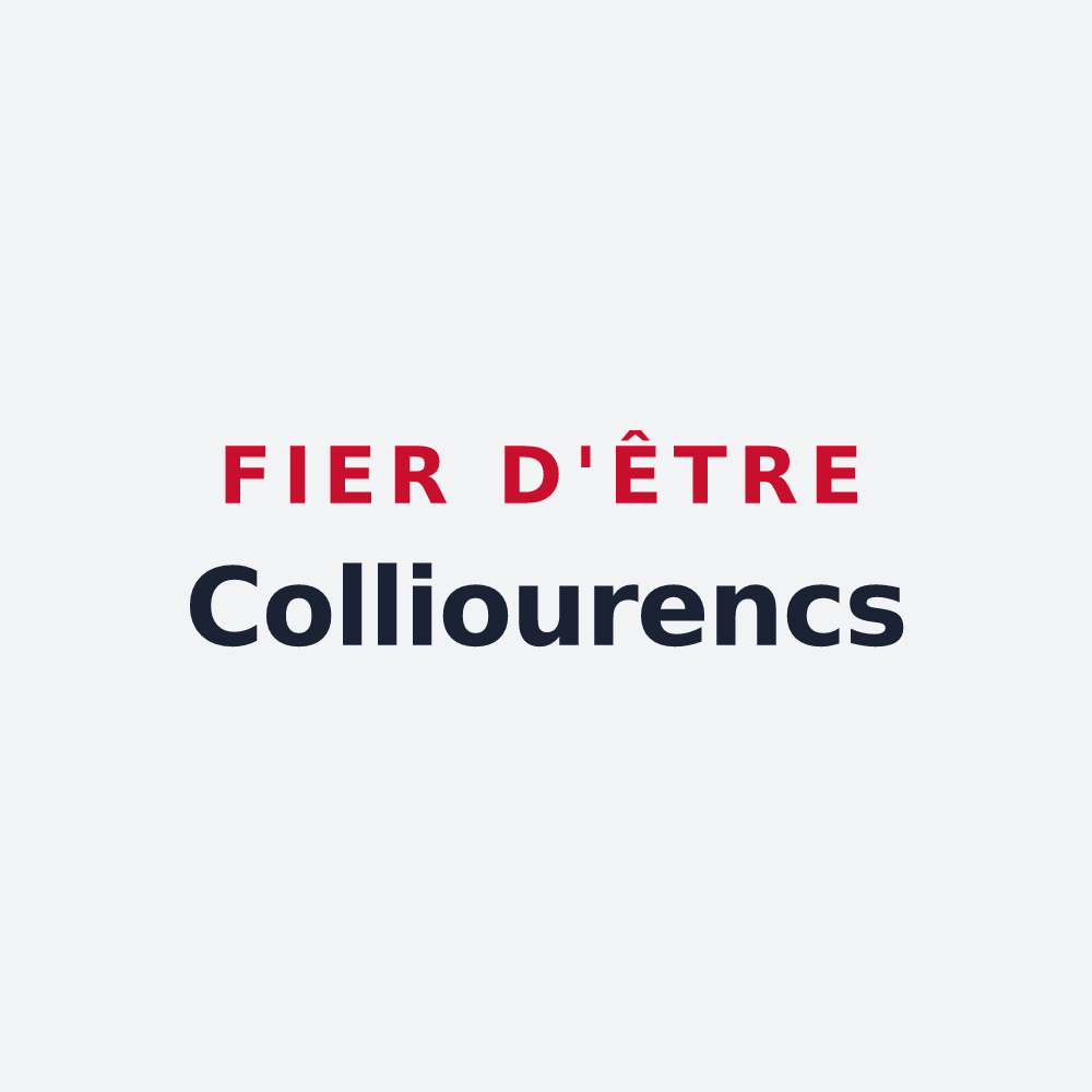 Poster « Fier d'être Colliourencs » — design pour Collioure