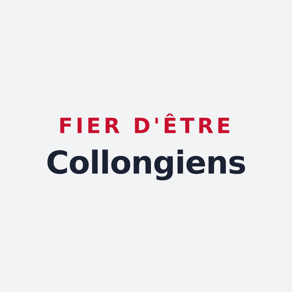 Poster « Fier d'être Collongiens » — design pour Collonge-en-Charollais