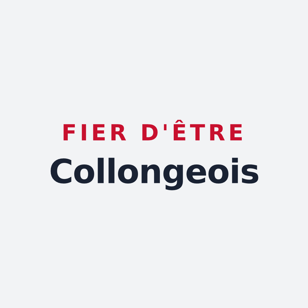 Poster « Fier d'être Collongeois » — design pour Collonges