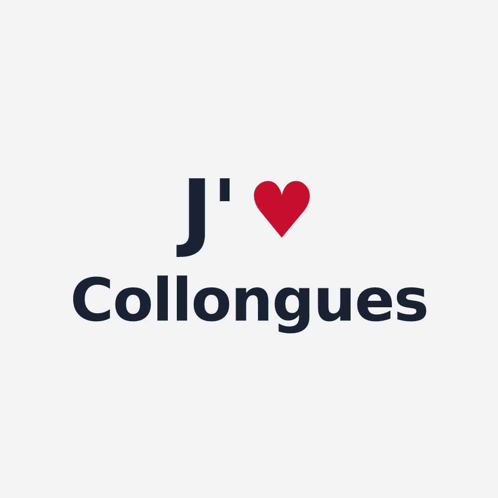 Poster personnalisé Collongues — design J'aime Collongues