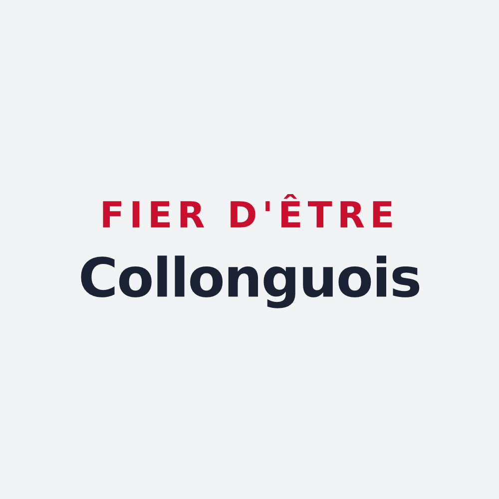 Poster « Fier d'être Collonguois » — design pour Collongues