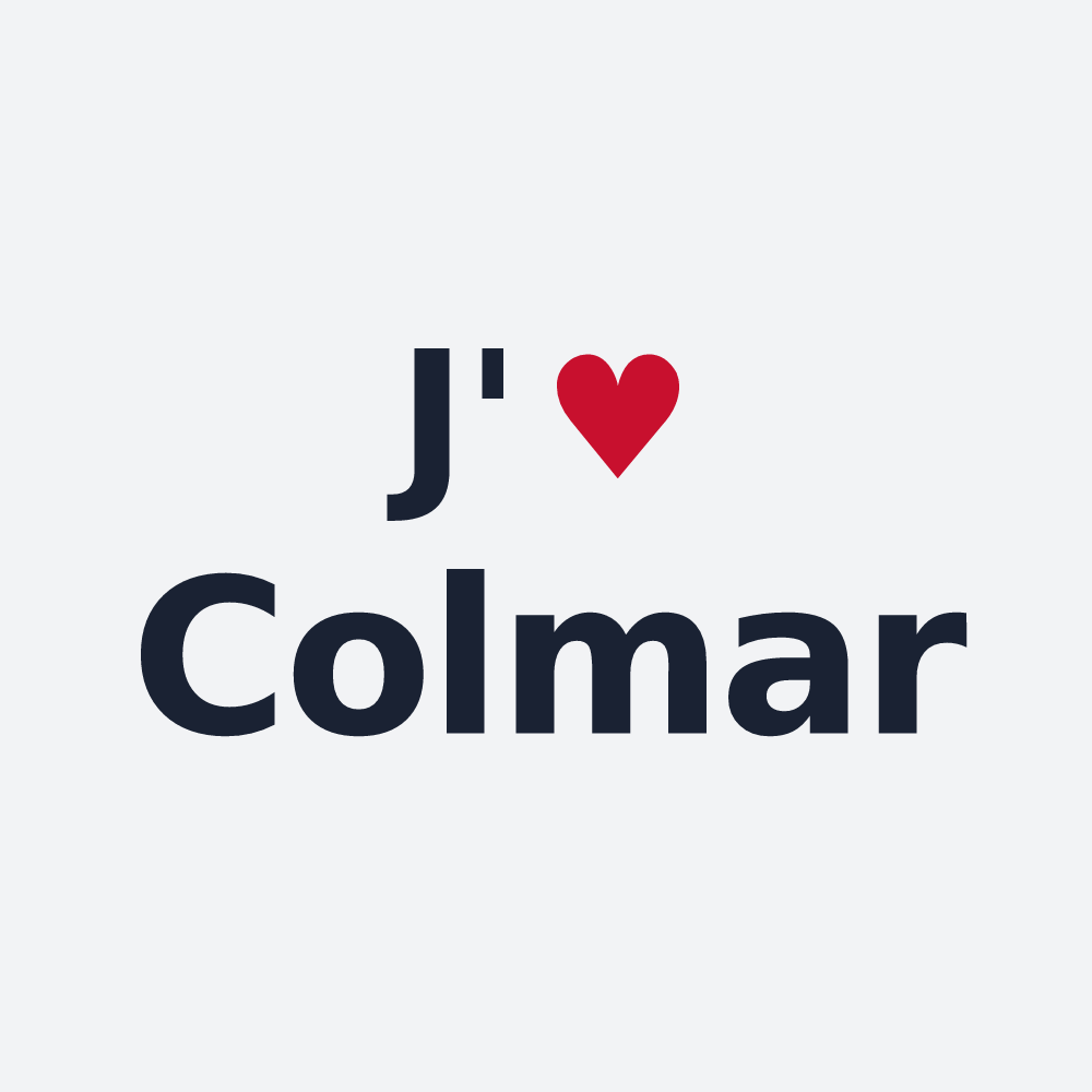Poster personnalisé Colmar — design J'aime Colmar