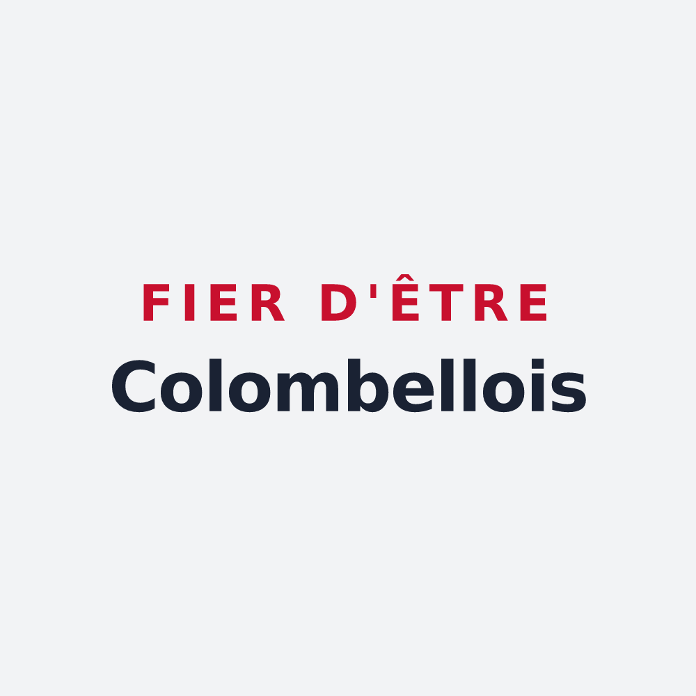 Poster « Fier d'être Colombellois » — design pour Colombelles