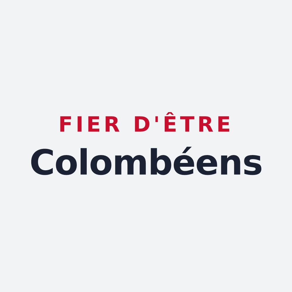 Poster « Fier d'être Colombéens » — design pour Colombey-les-Belles