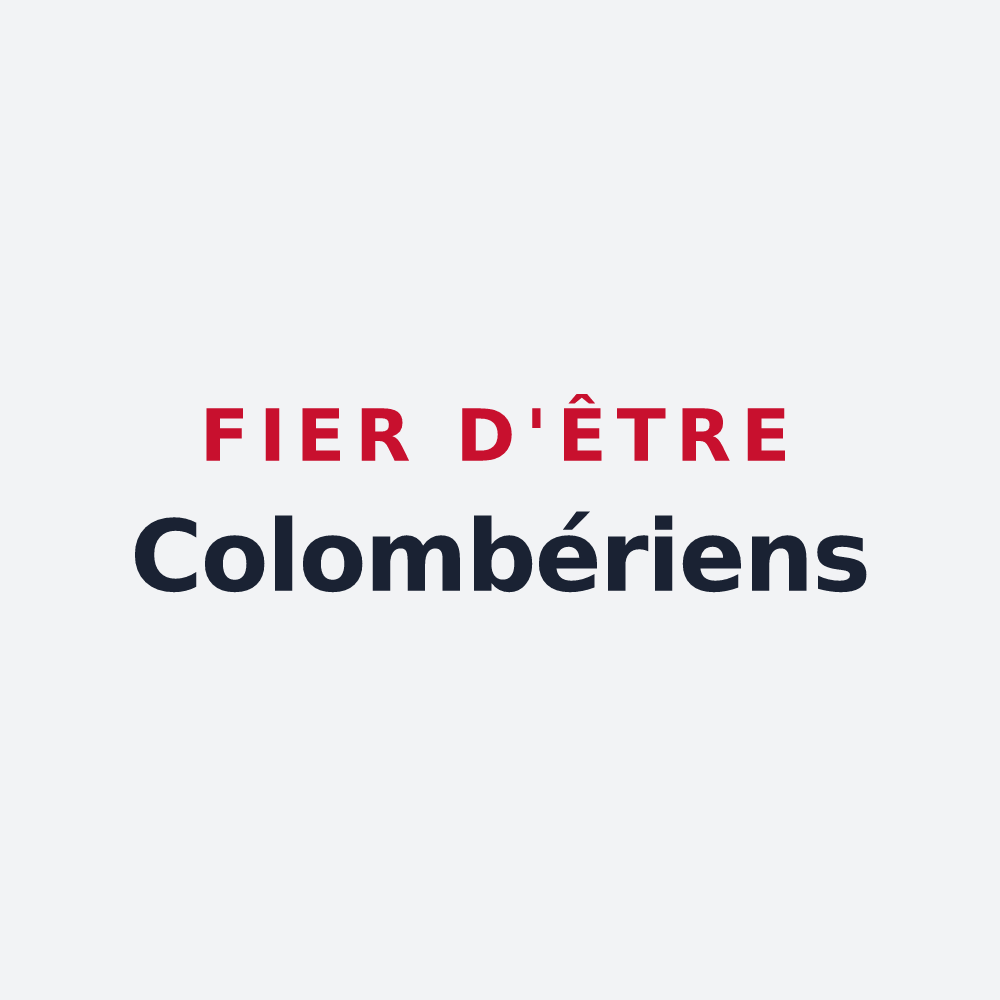 Poster « Fier d'être Colombériens » — design pour Colombier