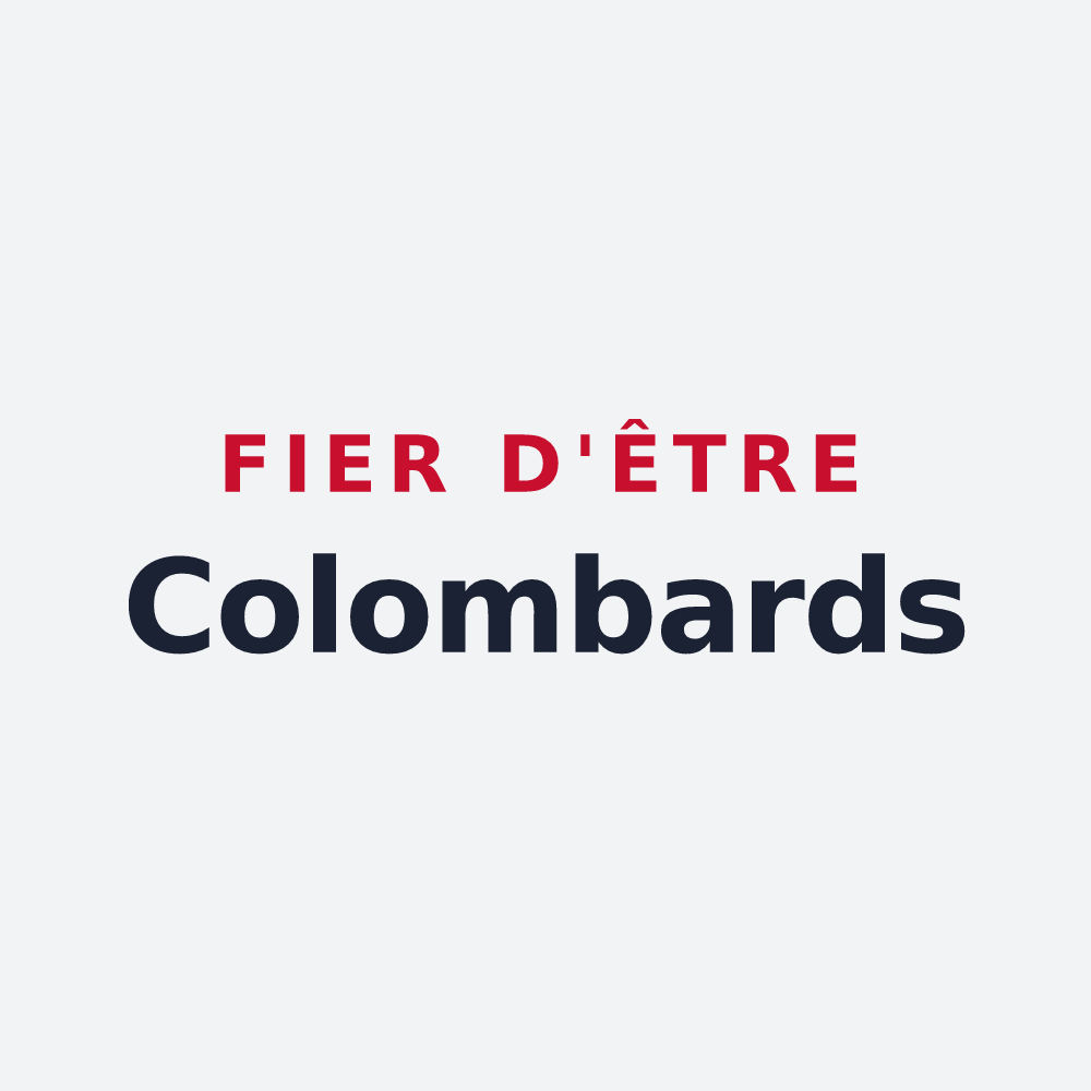 Poster « Fier d'être Colombards » — design pour Colombier-Saugnieu