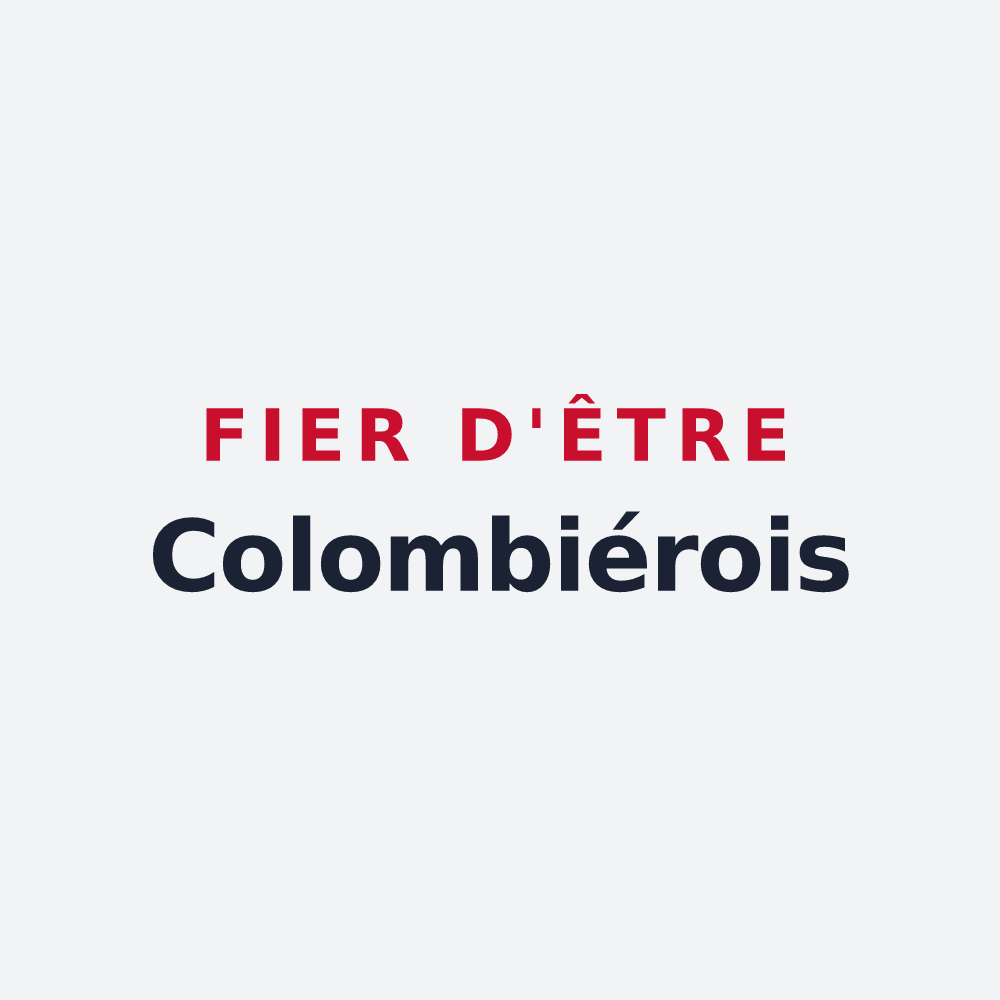Poster « Fier d'être Colombiérois » — design pour Colombières-sur-Orb