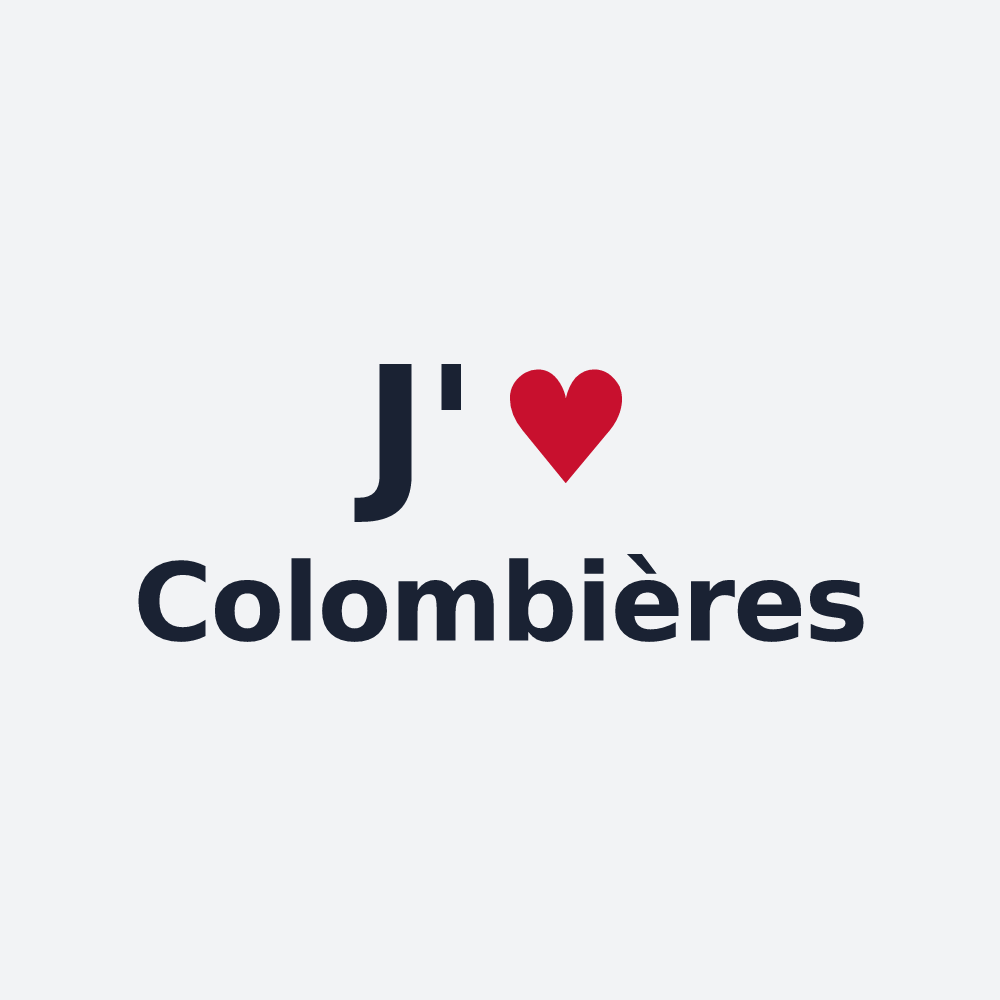 Poster personnalisé Colombières — design J'aime Colombières