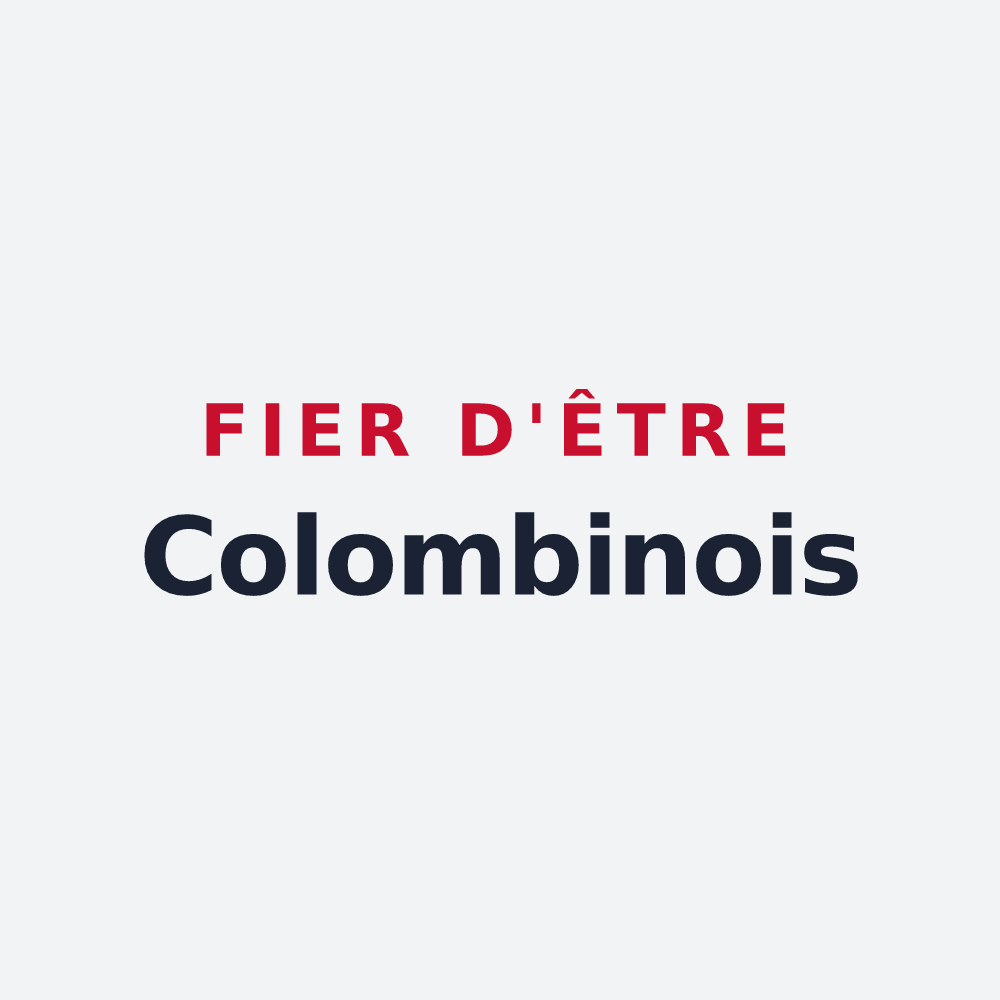 Poster « Fier d'être Colombinois » — design pour Colombiers