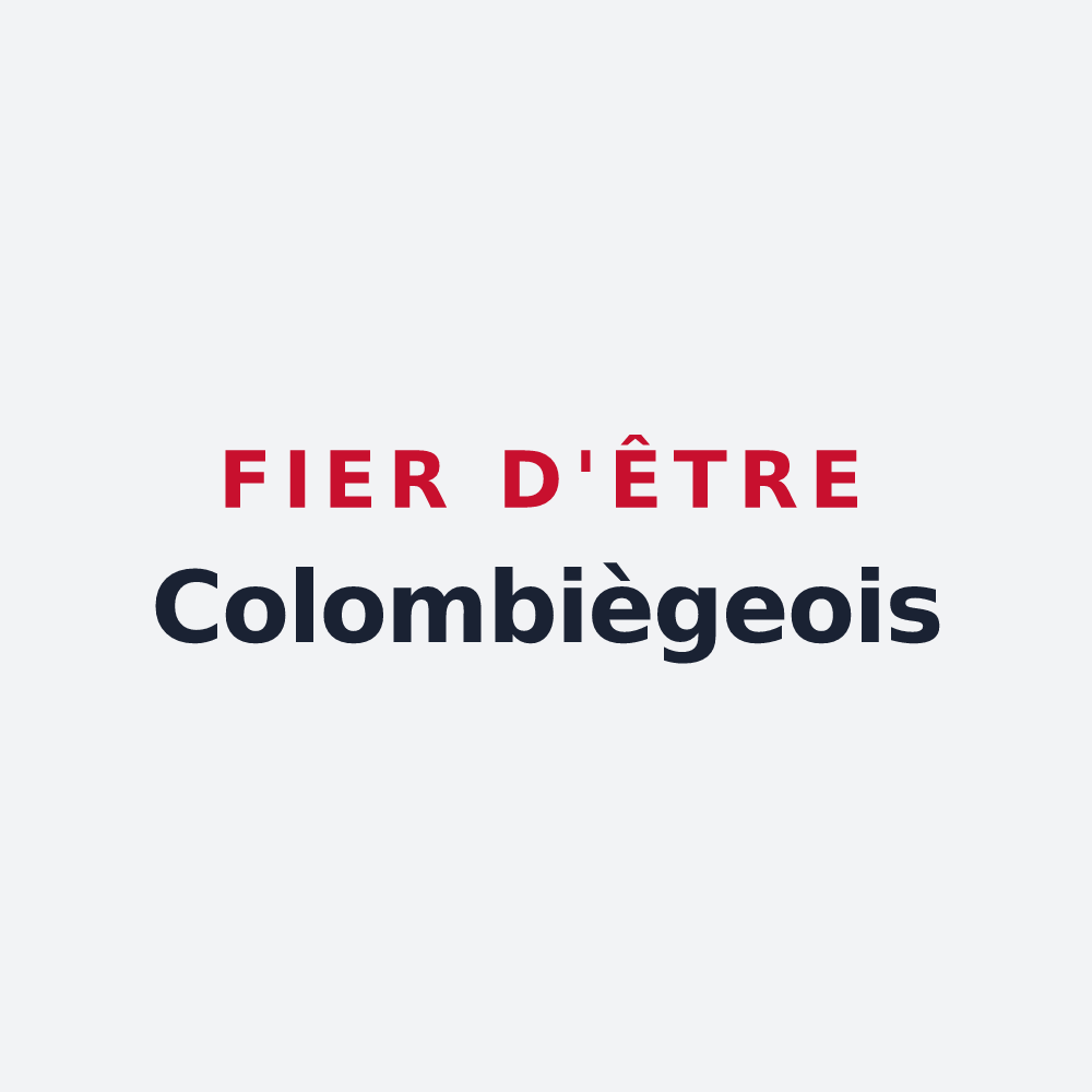 Poster « Fier d'être Colombiègeois » — design pour Colombiès
