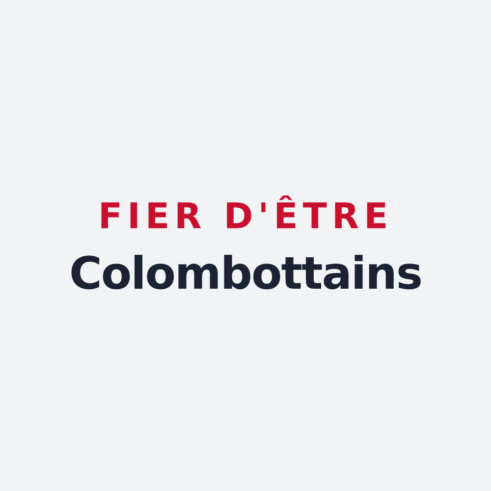 Poster « Fier d'être Colombottains » — design pour Colombotte