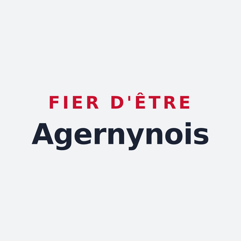 Poster « Fier d'être Agernynois » — design pour Colomby-Anguerny