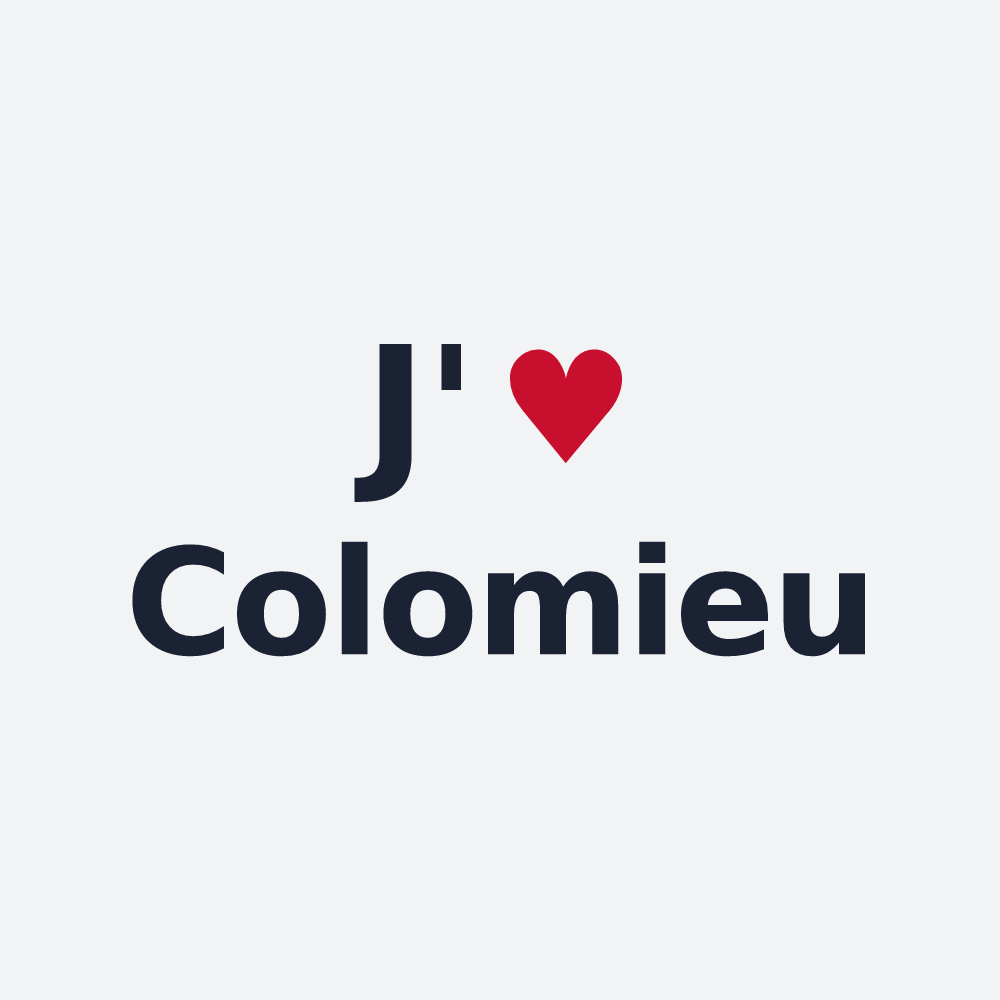 Poster personnalisé Colomieu — design J'aime Colomieu