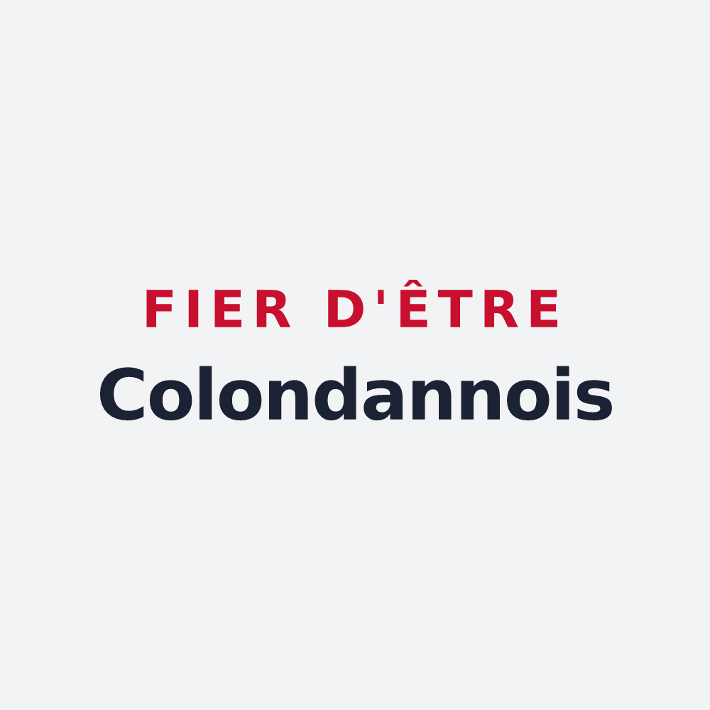 Poster « Fier d'être Colondannois » — design pour Colondannes