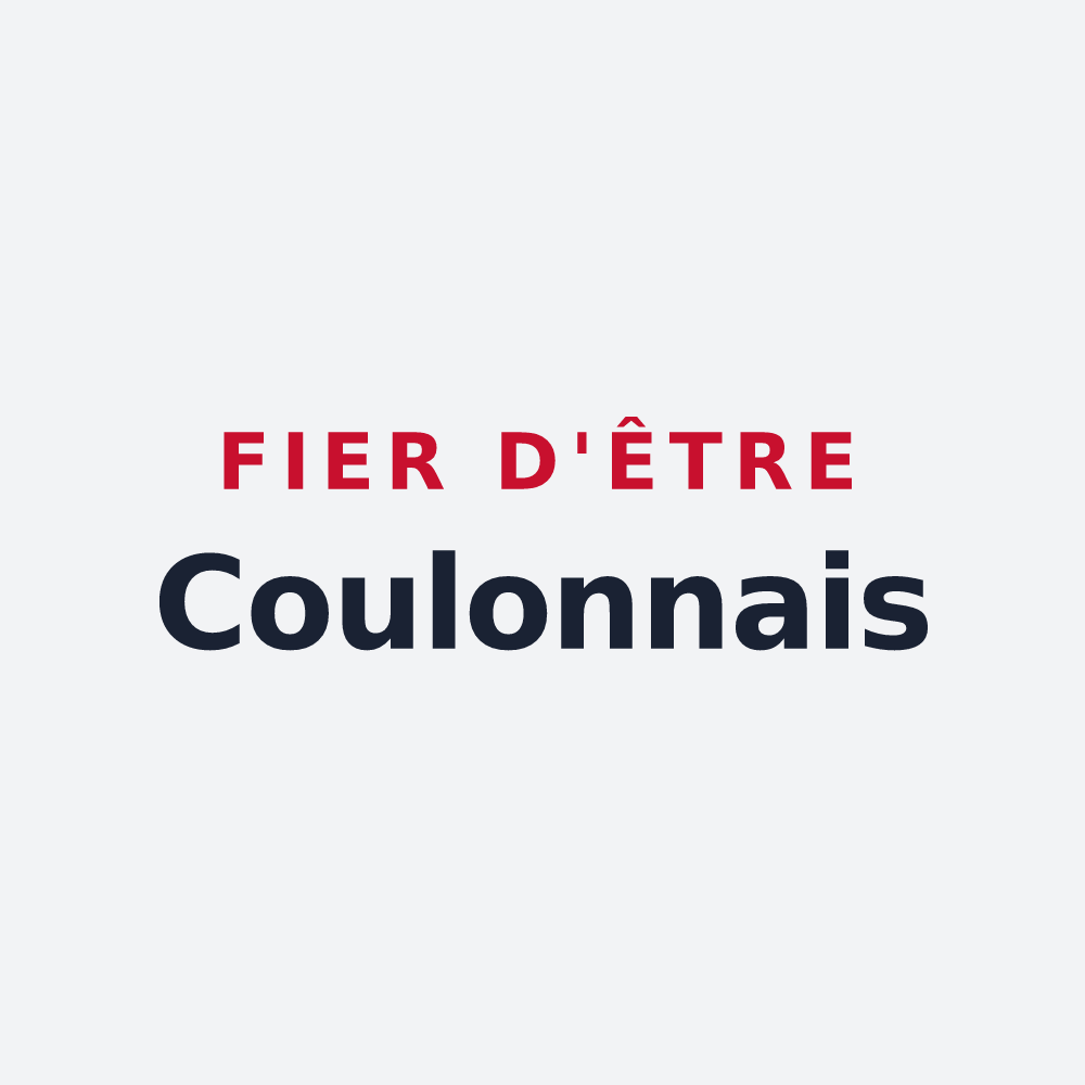Poster « Fier d'être Coulonnais » — design pour Colonne