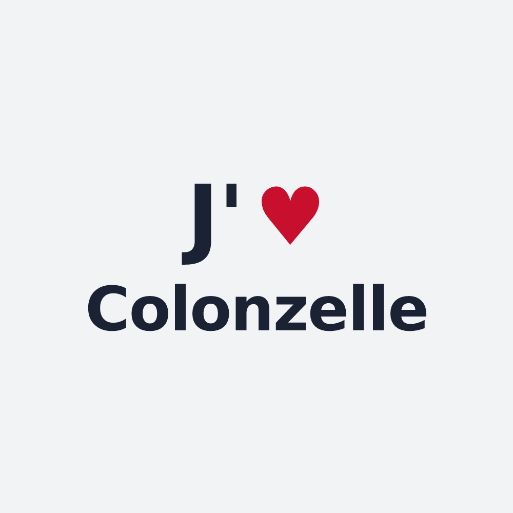 Poster personnalisé Colonzelle — design J'aime Colonzelle
