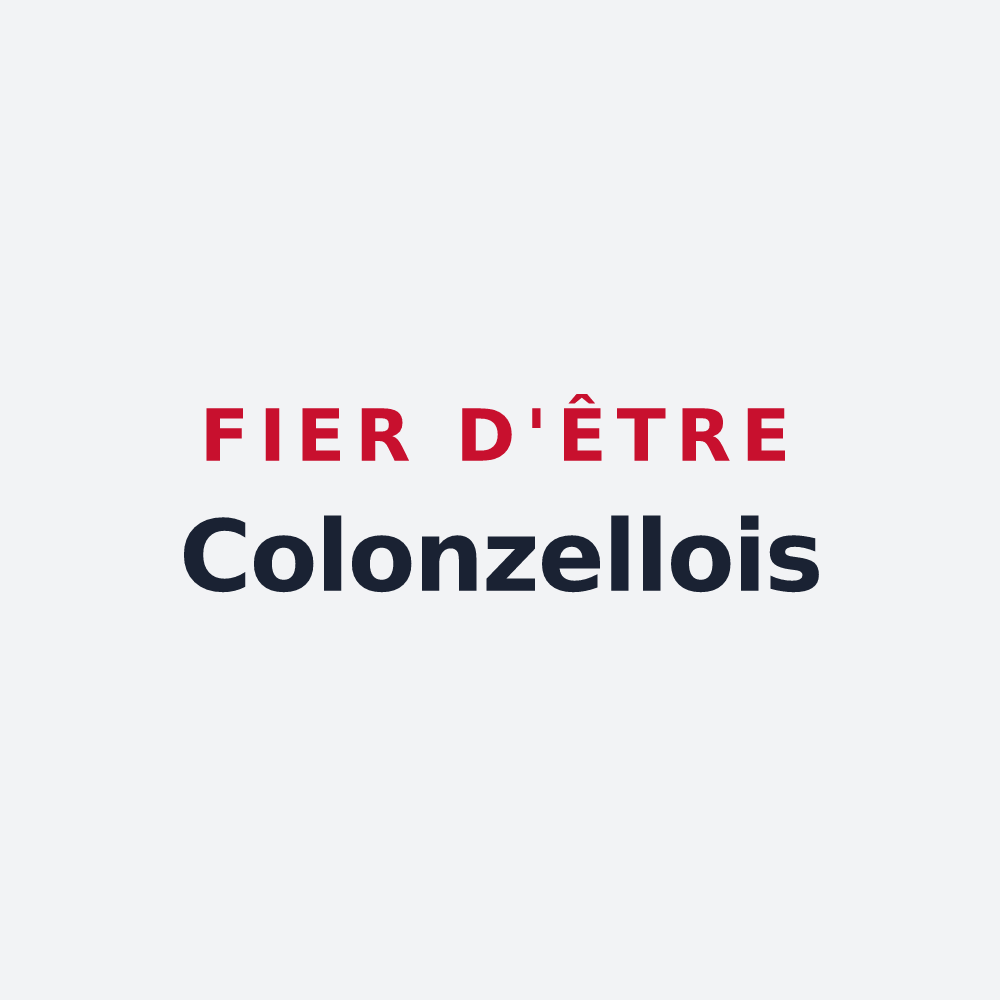 Poster « Fier d'être Colonzellois » — design pour Colonzelle