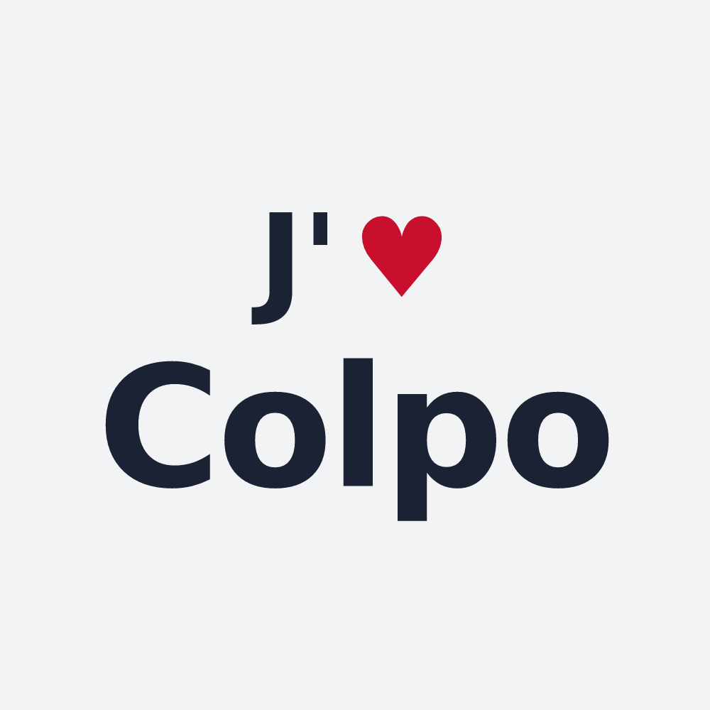 Poster personnalisé Colpo — design J'aime Colpo