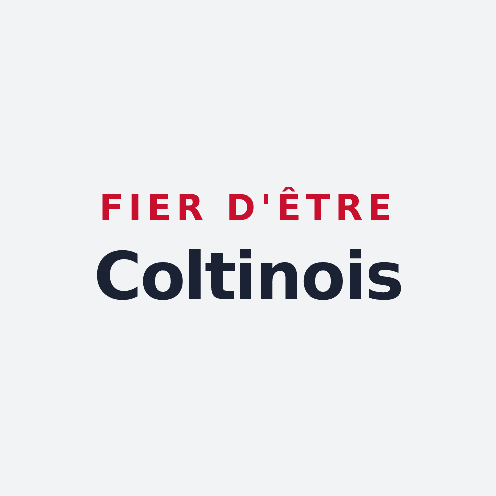Poster « Fier d'être Coltinois » — design pour Coltines