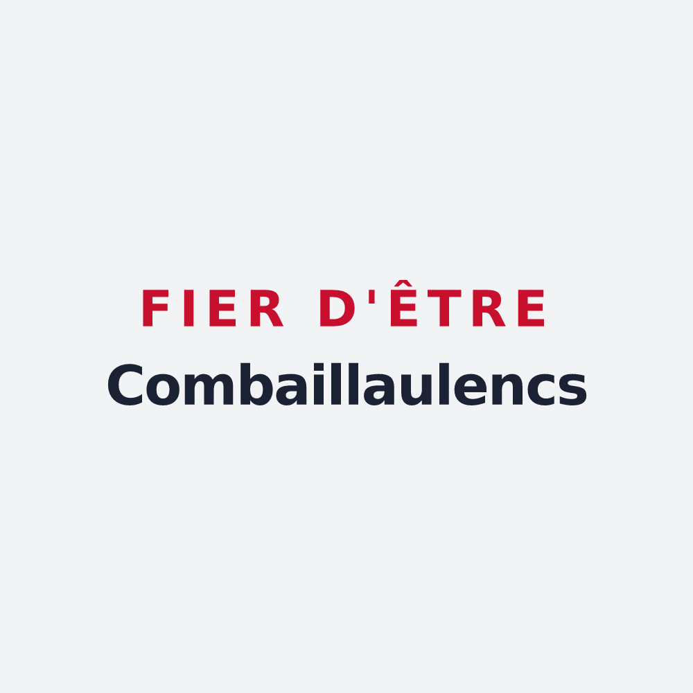 Poster « Fier d'être Combaillaulencs » — design pour Combaillaux