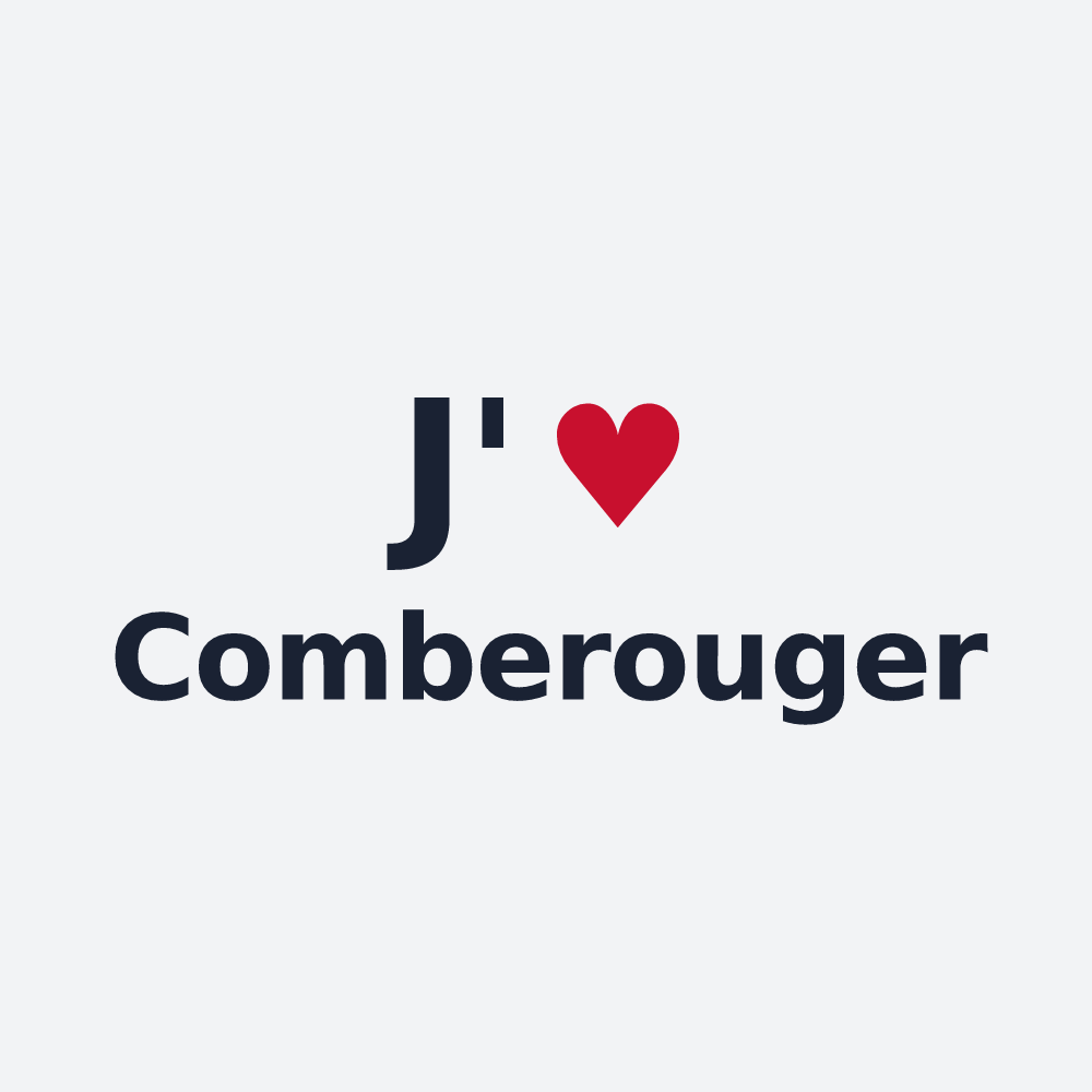 Poster personnalisé Comberouger — design J'aime Comberouger